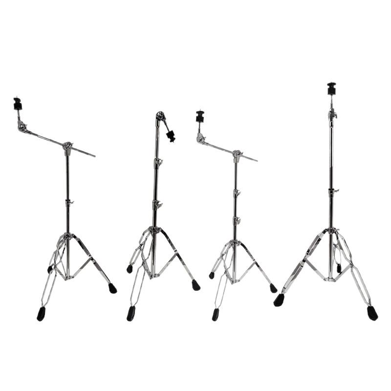 Dual-Use Drum Rack: Cymbal Stand with Diagonal Rod and Hanging Fork for Musical Instruments