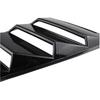 Rear Quarter Window Louvers Scoops Spoiler Car Tunning Panel Side Air Vent Cover Compatible For Ford Mustang 2015 2016 2017 2018 2019-2023(Shiny
