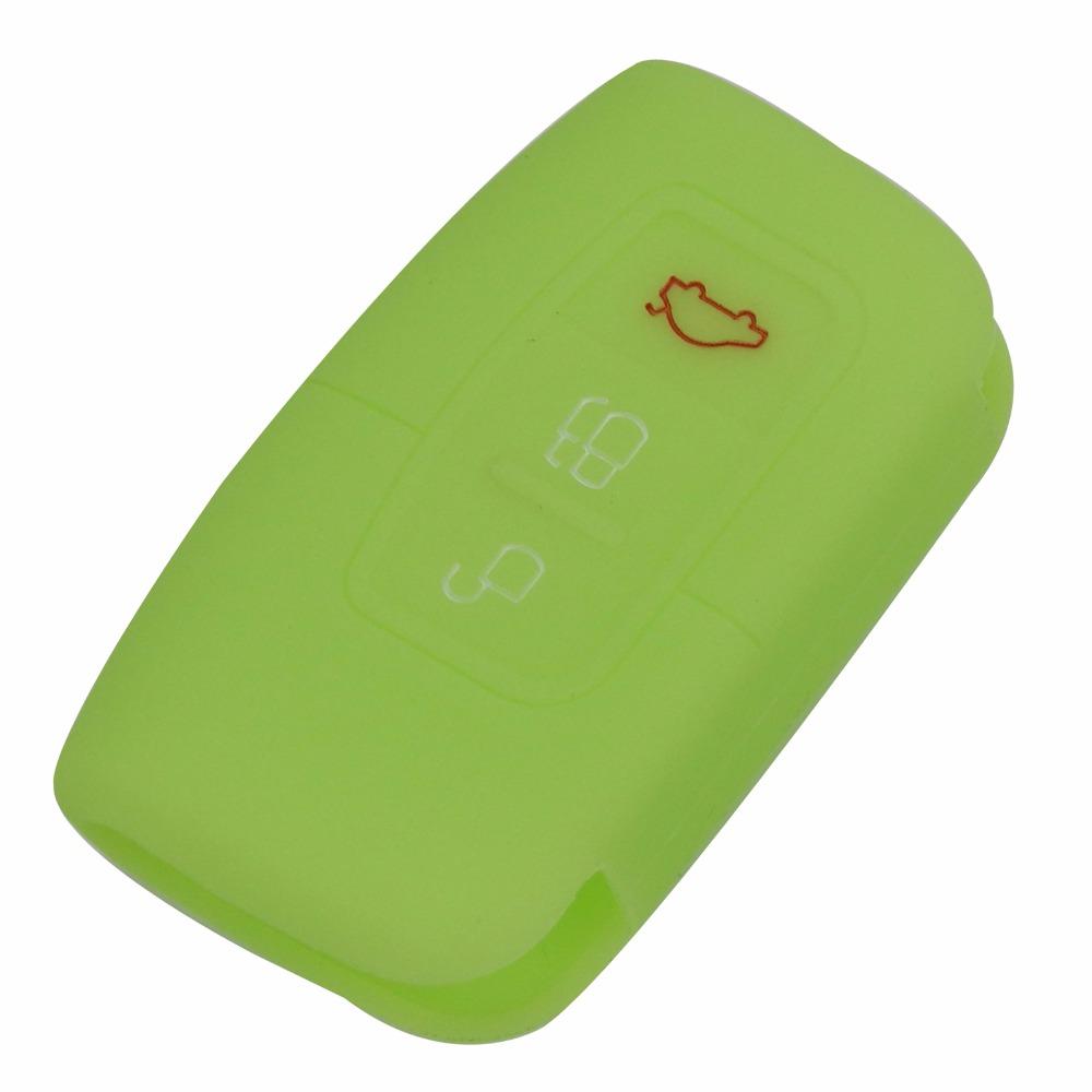 Jingyuqin Novinka 3tlačítkové dálkové silikonové pouzdro na klíč od auta Smart Key pro Ford