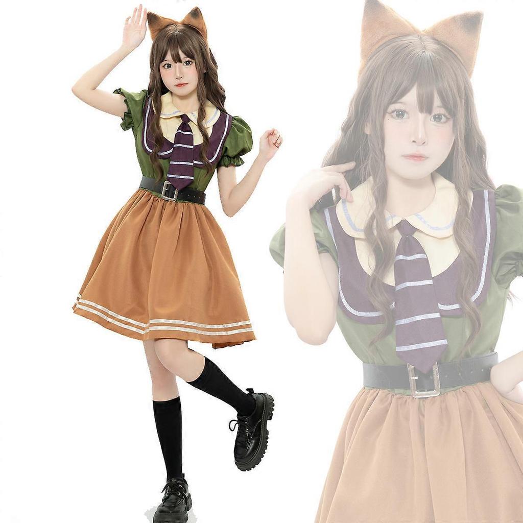 Zootopia Nick Fox Skirt COS Animal Costume Game Uniform Cosplay Japanese Anime Costume Less