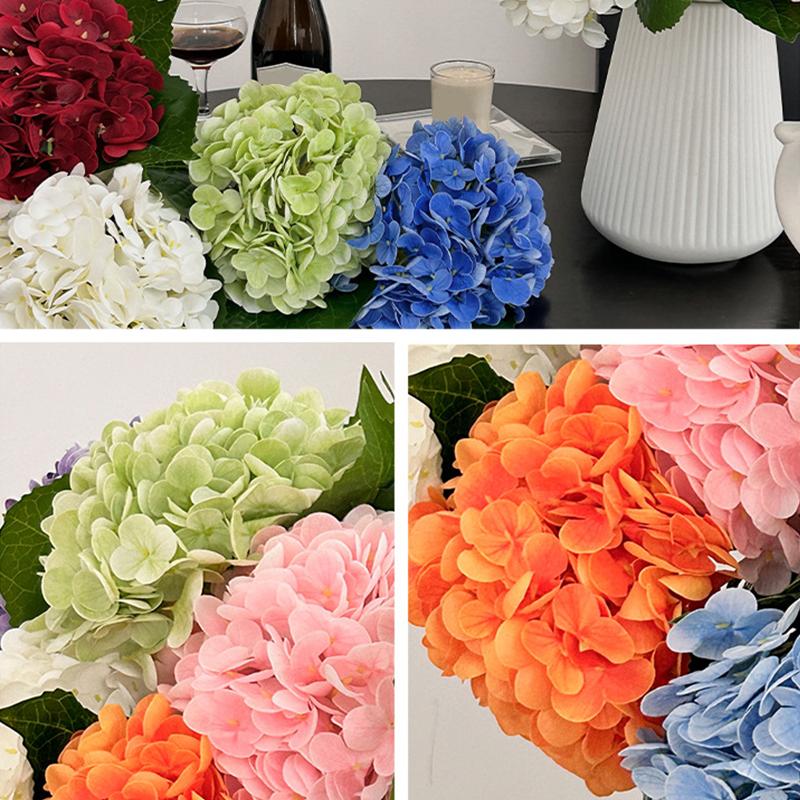 51cm DIY Elegant Bouquet Wedding Simulated Hydrangea Flower Home Decor Artificial Plant Scenery Artistic Multi-Color