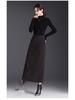 Women's Winter 2025 Woolen Plaid High-Waisted Korean A-Line Mid-Length Skirt - Slim-Fit, Belly-Flattering Umbrella Design