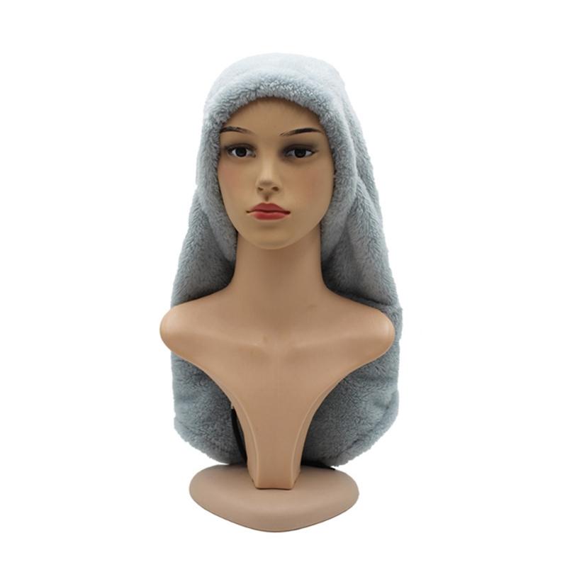 Furry Balaclava Face Cover Hat Hooded Sports Cap Accessory for Cold Weather