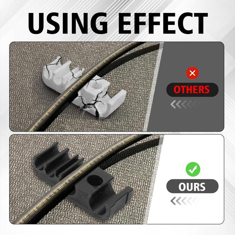 12 PCS Brake Line Holder Fuel Pipe Bracket Plastic Mount For BMW E30 Replace 1612177005