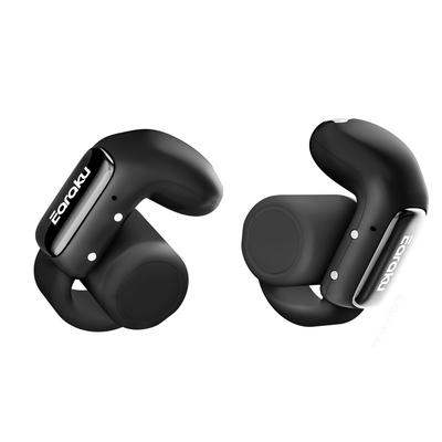 Auricolari Earaku Ear Cuff con Display Intelligente ed Equalizzatore Bluetooth Wireless a Portata di Dita ENC Noise Fino a 24 Ore Accoppiamento Automatico Auricolari Open-Ear,