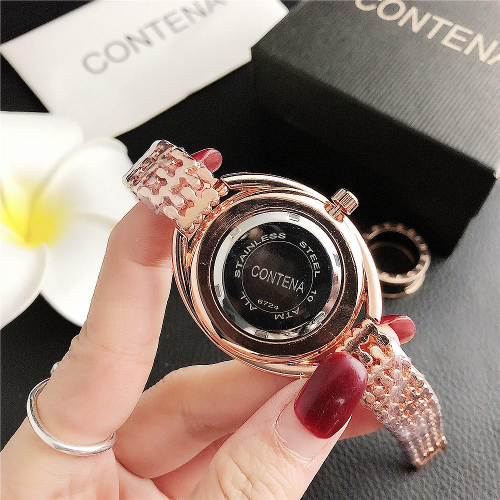 Top Crystal Watches Women Stainless Steel Ladies Quartz Watches Elegant Women Bracelet Clock Reloj