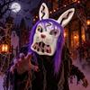 Gruselige Tiere Maske Blutige Vollgesichtsmaske Halloween Kaninchenmaske Kostümparty Zubehör