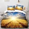 Yellow Wheat Field Duvet Cover Microfiber Bedding Set 3D Print Quilt Cover Twin Full King Queen For Adults Kids Bedroom Decor