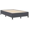 Box Spring Bed Dark Grey 120 x 190 cm Cord Fabric