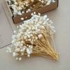 Elegantes Weißes Künstliches Blumenbouquet Realistische Leinenähnliche Textur, Langlebig Pflegeleicht für Zuhause, Hochzeit, Valentinstag, Geburtstag, Frühling/Sommer