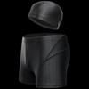 Ke Na Da Men's Waterproof Boxer Swim Trunks with Cap