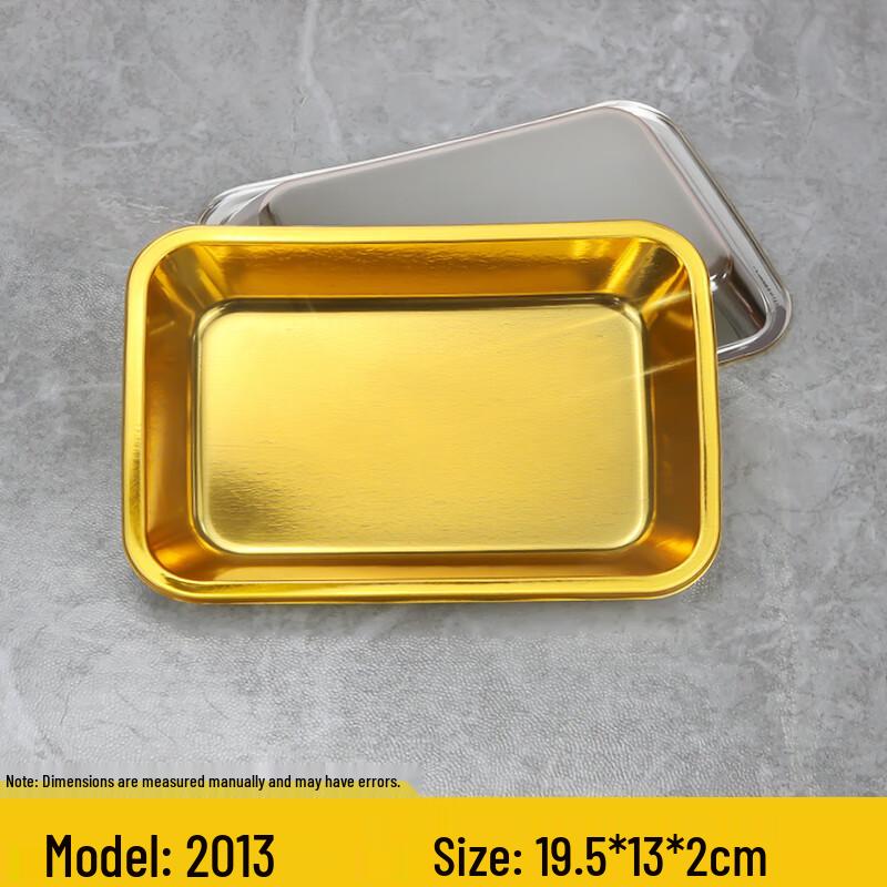 Disposable Gold Flat-Bottom Fruit Packaging Boxes