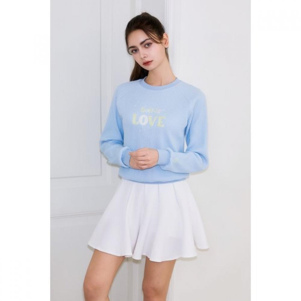 Goxo Blue Waffle Sweatshirt Golf Is Love S(44-55)