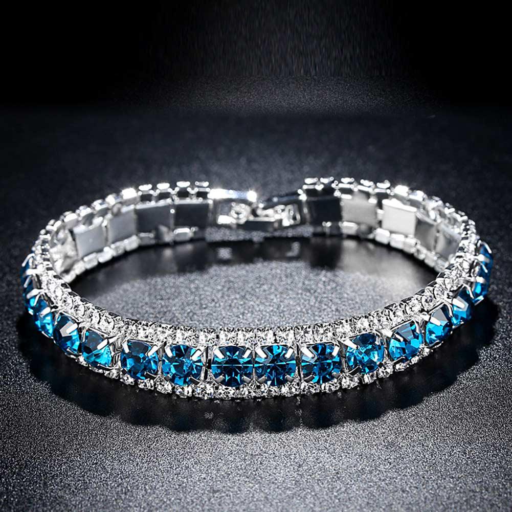 Купить Женский браслет с кристаллами и блестящими бриллиантами ...