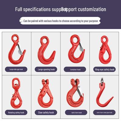 G80 Manganese Steel Double Hook Sling Chain for Lifting and Hoisting
