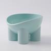 Macaron Elephant Leg Slanted Cat Bowl - Anti-Tip Pet Food Dish