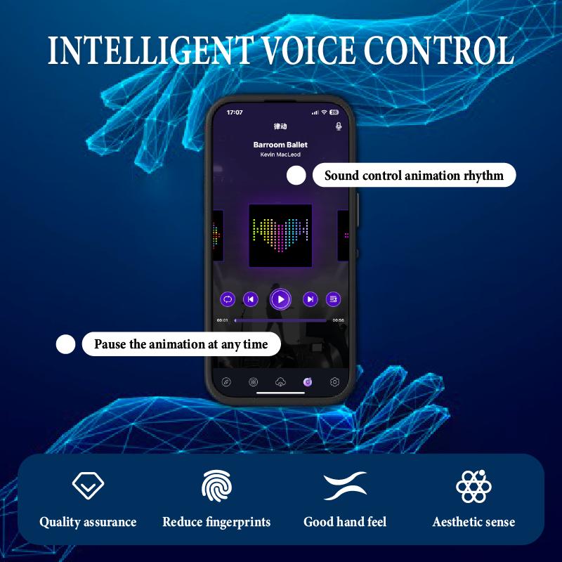 Tryb DIY Z Aplikacją Ekran Obrazkowy Etui Na iPhone 17 16 15 14 13 Pro Max Plus Smart Funkcje Etui na Telefon Anime Telefon Świecące Etui