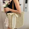 Yogodlns Eco Straw Shopping Bag For Women New Bohemian Beach Bag Large Capacity Shoulder Bag Trend Fashion Woven Handbag Tote