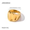 Jieding 18K Gold Stainless Steel Luxury Titanium Ring for Women