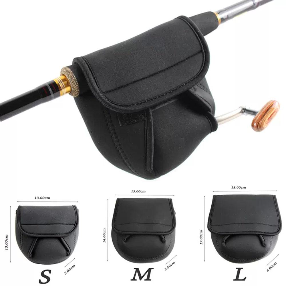 Fishing Reel Cover Protective Bag S/M/L with Rod Case Set Trolling Spinning Baitcasting Wheel Protective Case Pouch Sleeve Bags 260319
