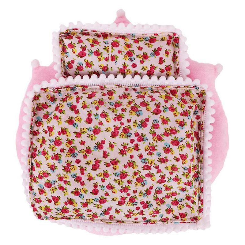 Lůžkoviny 3dílná sada Polštář+Polštář+Přikrývka Pro 17cm Vinylovou Panenku Labubu Spací Pytel Bez Panenek Doplňky pro Panenky