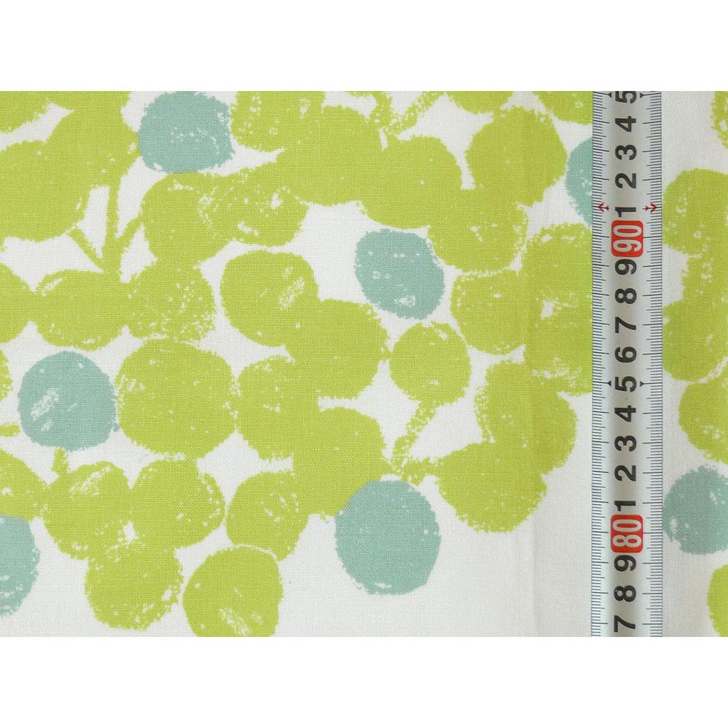Quarter Report Float W46 x Reversible Made in Japan (Rieko Oka) Placemat, Green, Approx. H35cm, Cotton-Linen Fabric,