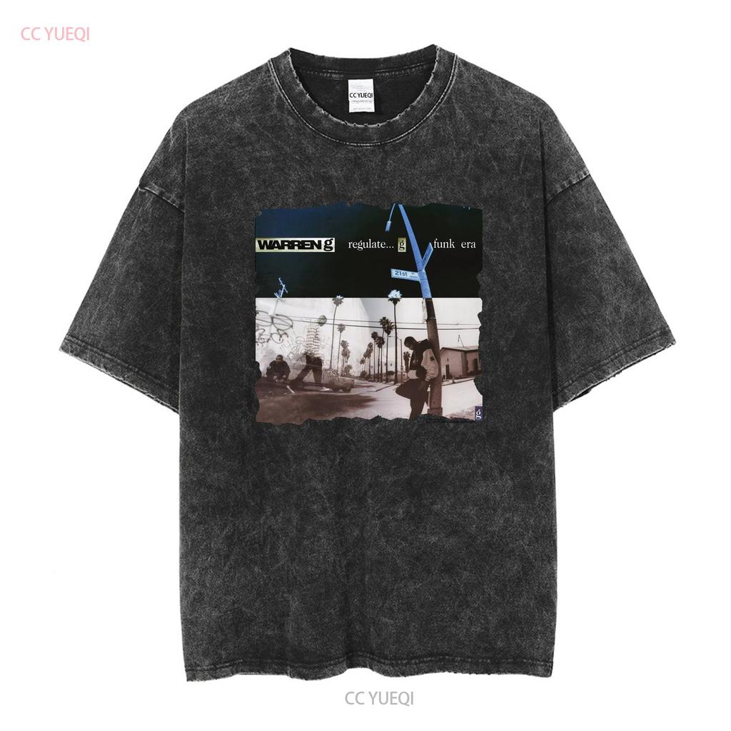 Vintage Warren G Regulate Funk Era 1994 Rapové tričko Velké Černé Opotřebované Vzácné dlouhý nebo krátký rukáv vintage Mírně vyprané