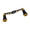 Reel Handle Double Baitcasting Reel Daiwa Universal Crank 105mm Custom Part Fishing Boat [Clove Cube] (Gold Black)
