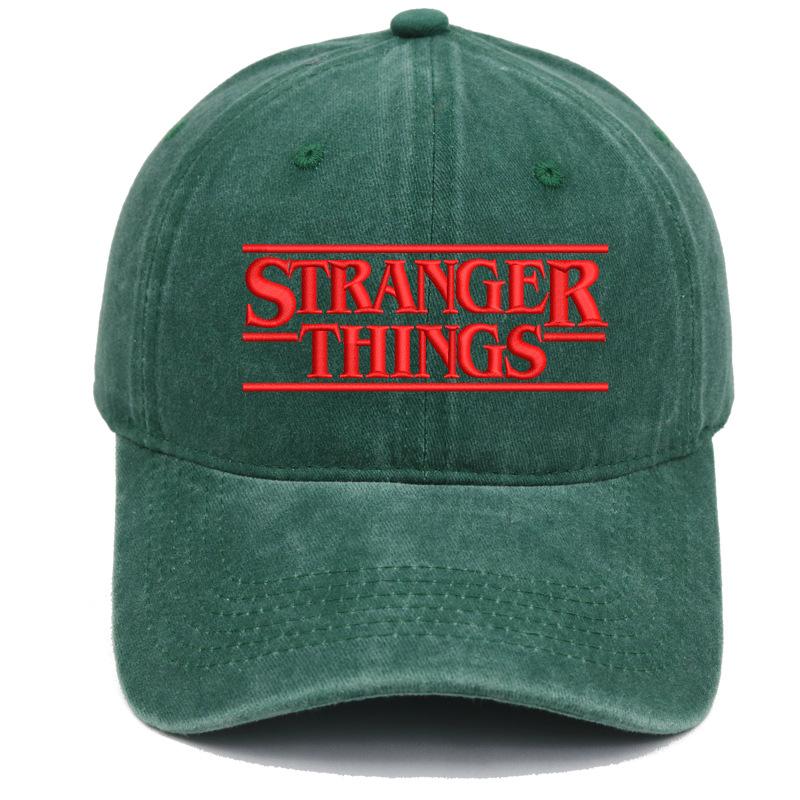Stranger Things Hat Season 5 Hot Sale Embroidery Washed Baseball Cap Men and Women