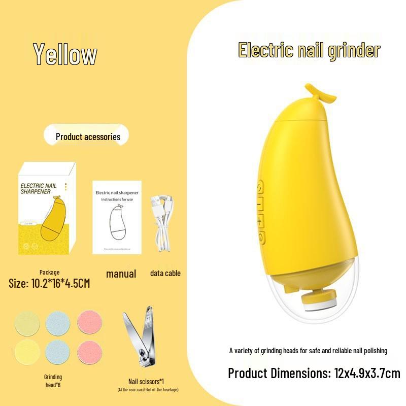 

Automatic Baby Nail Clipper & File - Fast Charging 2-in-1 Household Trimmer for Children