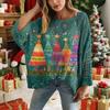Christmas Crochet Sweater For Women, Christmas Knitted Pullover, Christmas Cozy Fall And Winter Sweater