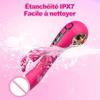 2 IN 1 LCD Display G-spot Rabbit Vibrator Clitoral Stimulator Realistic Dildo G-Spot Adults Sex Toys for Women Sex Machine