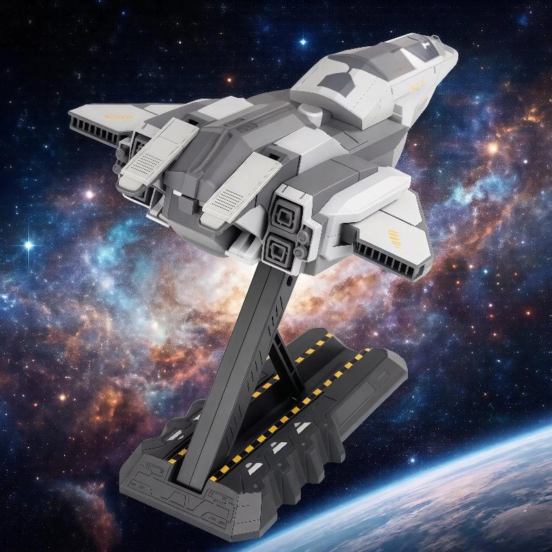 Kaidiwei Nantianmen Project Chixiao Rescue Spaceship Small Scale Alloy Simulation Fighter Aircraft Model Desktop Ornament