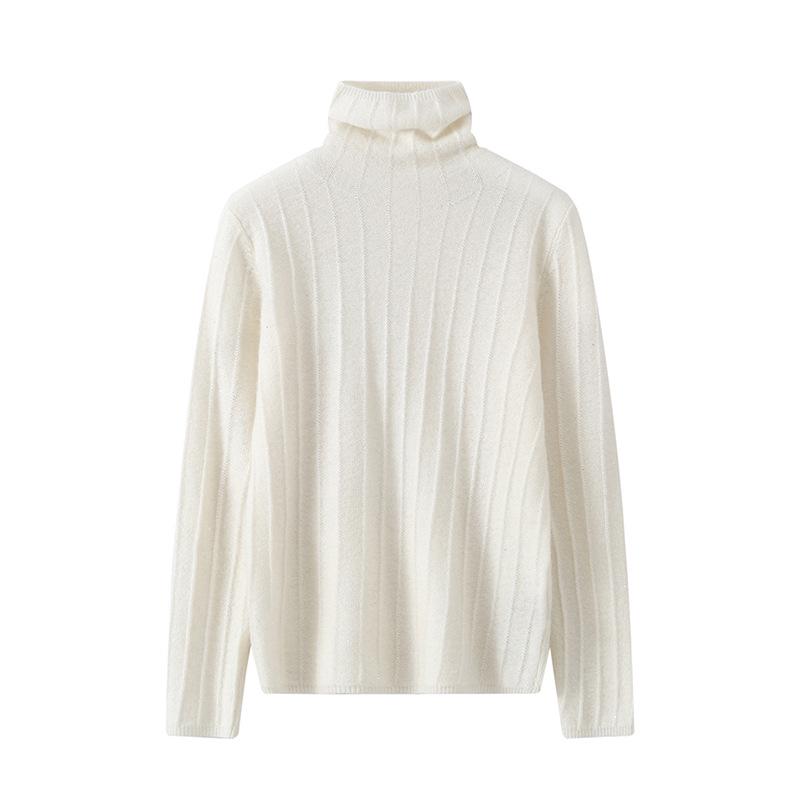 Lekasha Women's 100% Pure Cashmere High Neck Pullover Sweater - Warm Autumn/Winter Base Layer