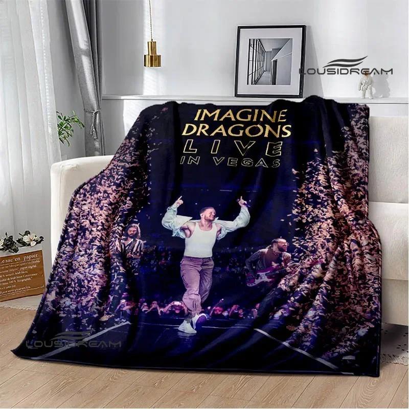 Rock Band Imagine Dragons Printed blankets Flannel Warm blanket Soft Cozy Blanket Travel Blankets bed linings Birthday Gift