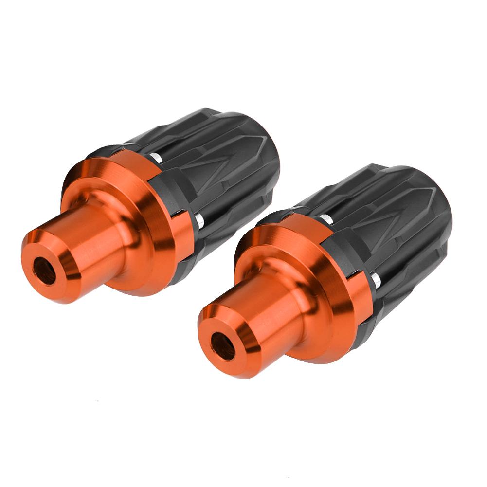 1 Pair of 10mm Motorcycle Exhaust Frame Sliders Anti Crash Pad Falling Protector Orange