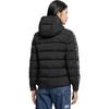 Calvin Klein Casual Short Jacquard Tape Zipper Hooded Down Jacket Women Jackets Black 4WF2O504-001