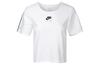 T Shirts Women's White Crew Neck Moderate Straight Fit CU3059-100