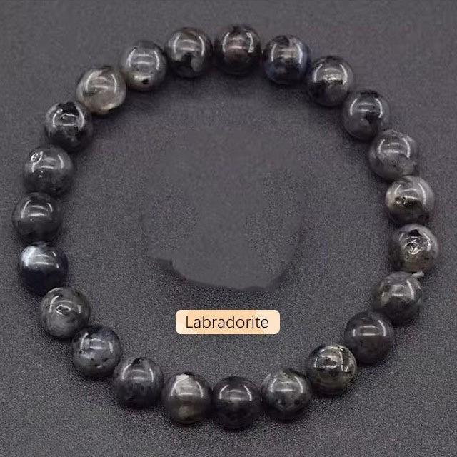 Festive Gifts Assorted Natural Stone Beaded Bracelet Set Crystal Fashion Jewelry For Men And Women Daily Wear Simple Versatile Accessory