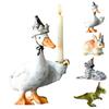 Party Cake Candle Holder Cake Topper Animal Candle Holder Goose Dog Figurine