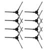 8 Piece Side Brush Kit For Uninell UR3 Robot Vacuum Cleaner, Plastic Nylon Replacement Accessories For Edge And Corner Cleaning