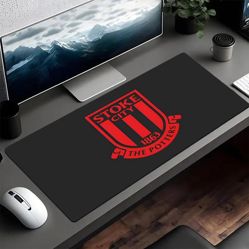Stoke City Football Club Mouse Pad, Gaming Mouse Pad, Keyboard Pad, Desk Decor for Computer Notebook Fan Gift Birthday Gift