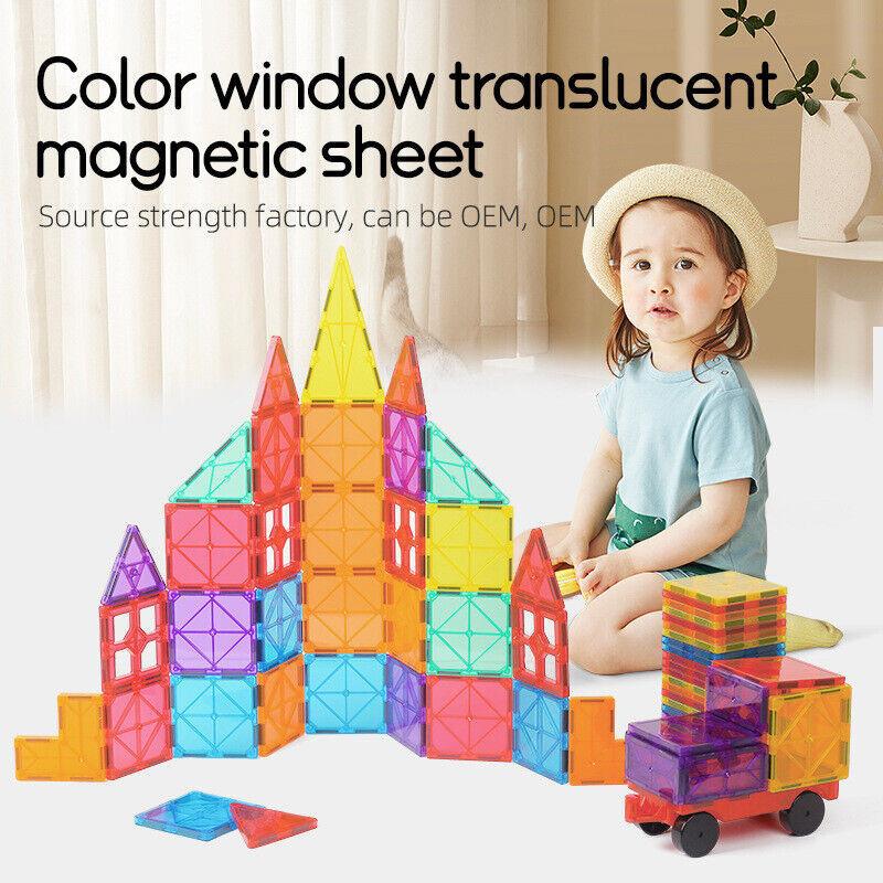 Colorful Magnetic Building Blocks Educational Toy Set 48pcs Gift Box Packaging