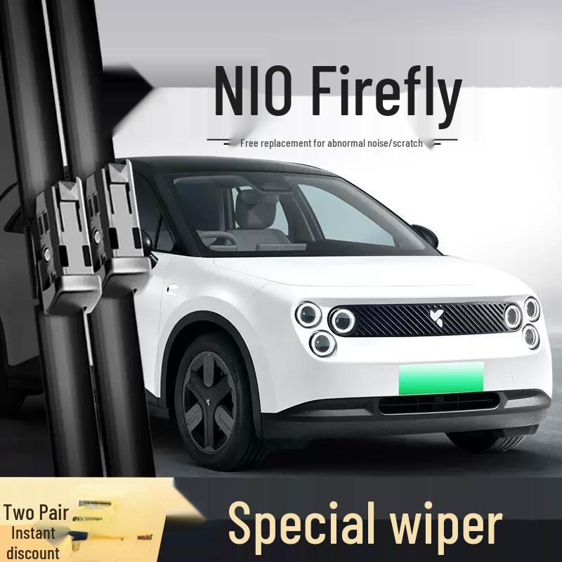 

Nio Firefly Wiper: Frameless Rubber Rear Blade & 25 Car Accessories Main and auxiliary wiper set