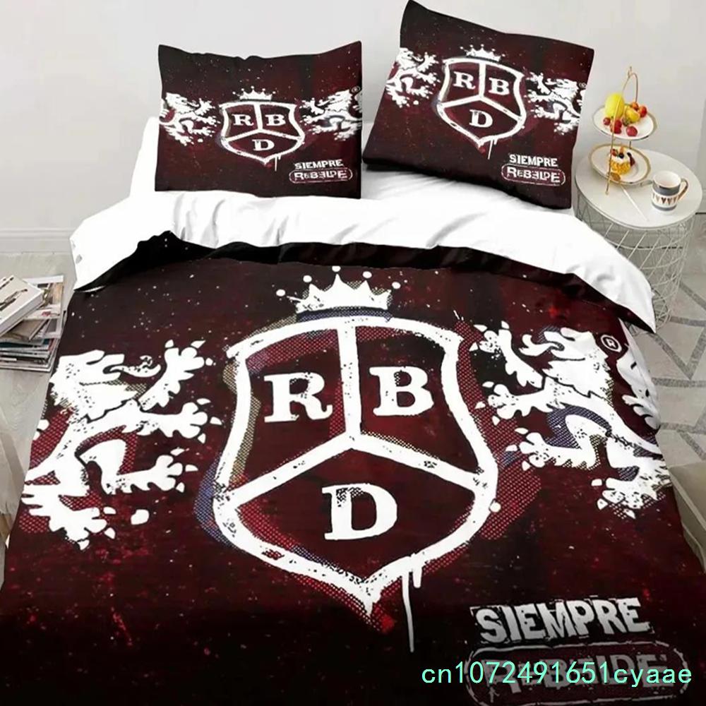Band RBD Bettwäsche-Set Einzelbett Twin Full Queen King Size Bettwäsche-Set Schlafzimmer für Jungen und Erwachsene 3D-Druck Bettwäsche Geschenk für Musikliebhaber