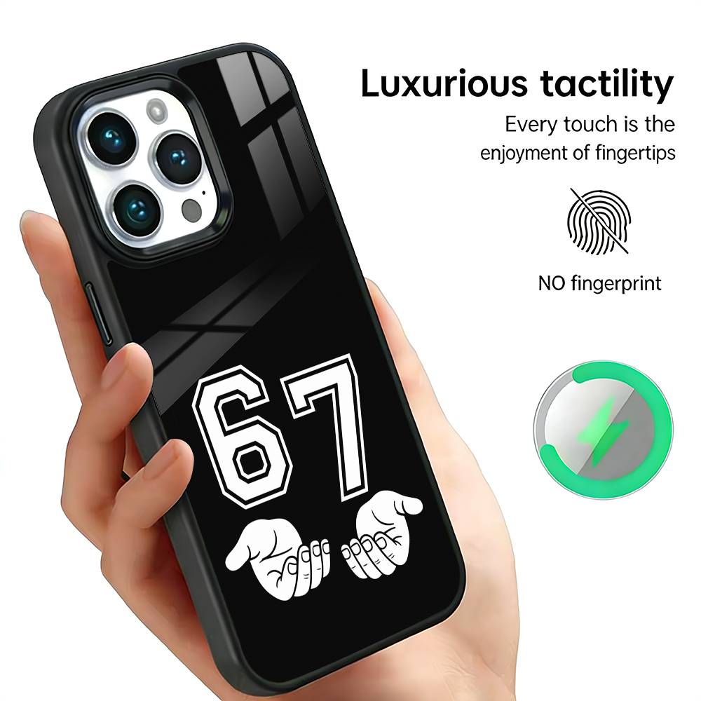 

Six-Seven-67 Phone Case For iPhone17,16,15,14,13,12,11 Plus,Pro Max For Magsafe Wireless Charging iPhone17Promax