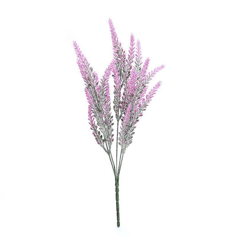 Stunning Lavender Plastic Bouquet With Realistic Appearance For Home Decor