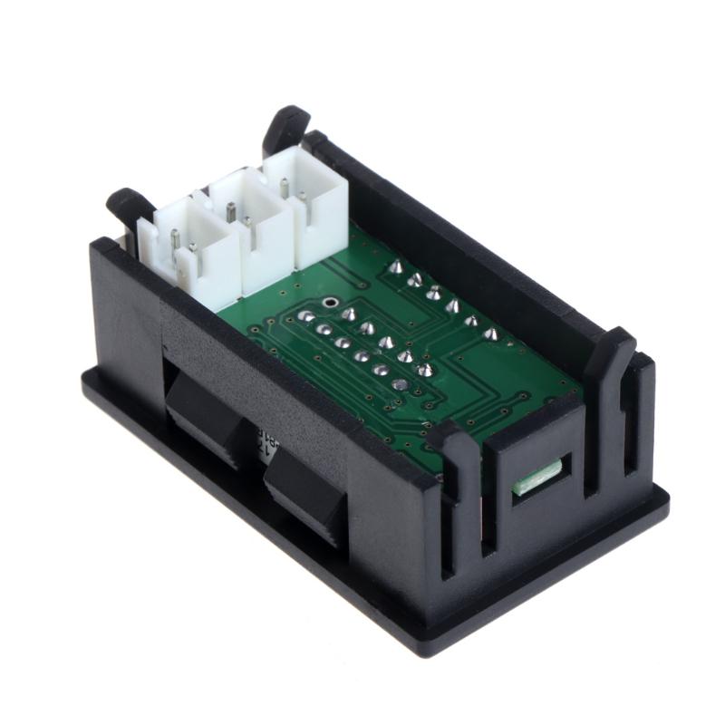 DC 4-28V Precision Dual Display Digital Termometer NTC Vattentät metallsond