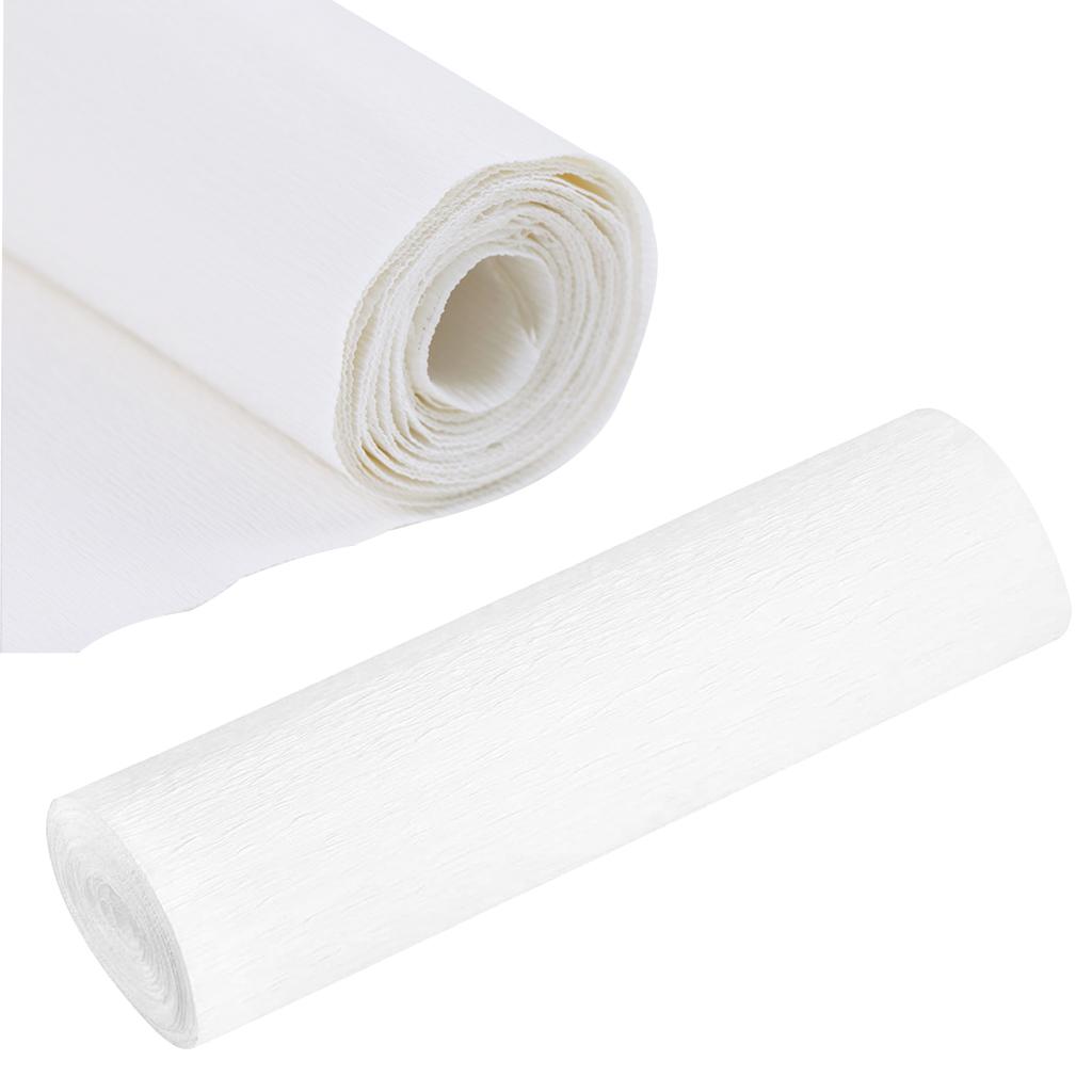 50x250cm 12 Colori Rotolo di Carta Crepla Colorata Carta Crepla Pieghettata per Origami Artigianato Fiori Fai-da-te Decorazione Carta da Regalo Artigianato