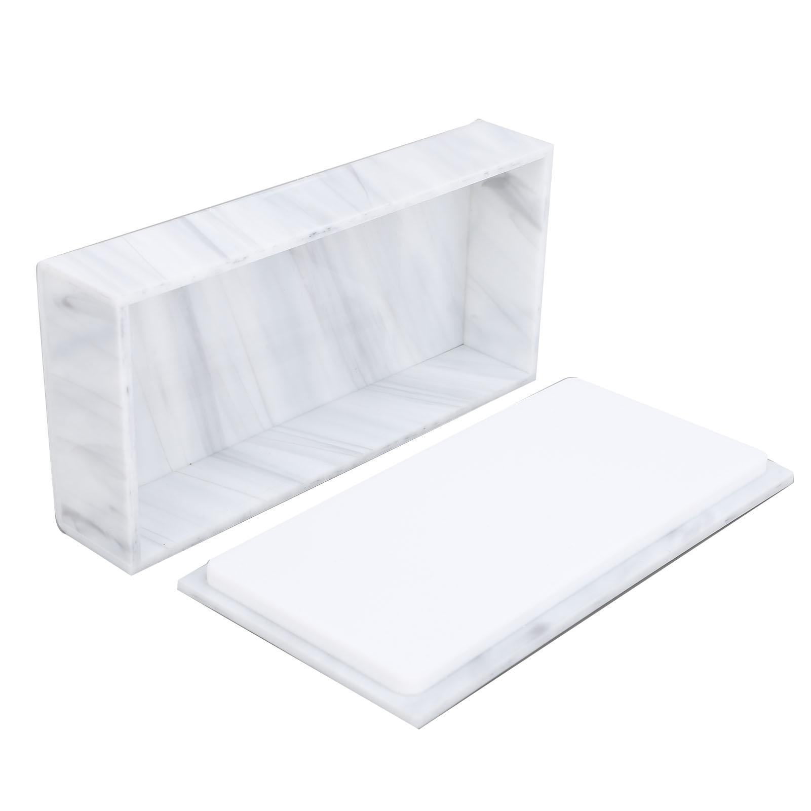 

Коробка для хранения накладных ресниц Утолщенный акрил Водостойкий Пыленепроницаемый Органайзер для наращивания ресниц белый